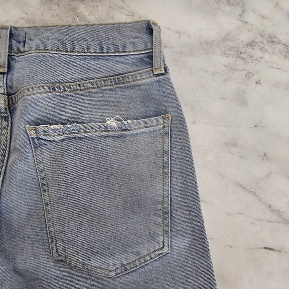 Agolde Sophie High Rise Ankle Light Blue Distressed Skinny Jeans 26 Preowned - Picture 7 of 9